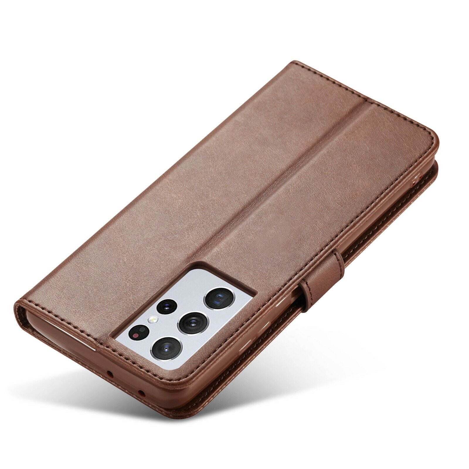 Men's Leather Magnetic Wallet Case for Samsung Galaxy S21 - carolay.co