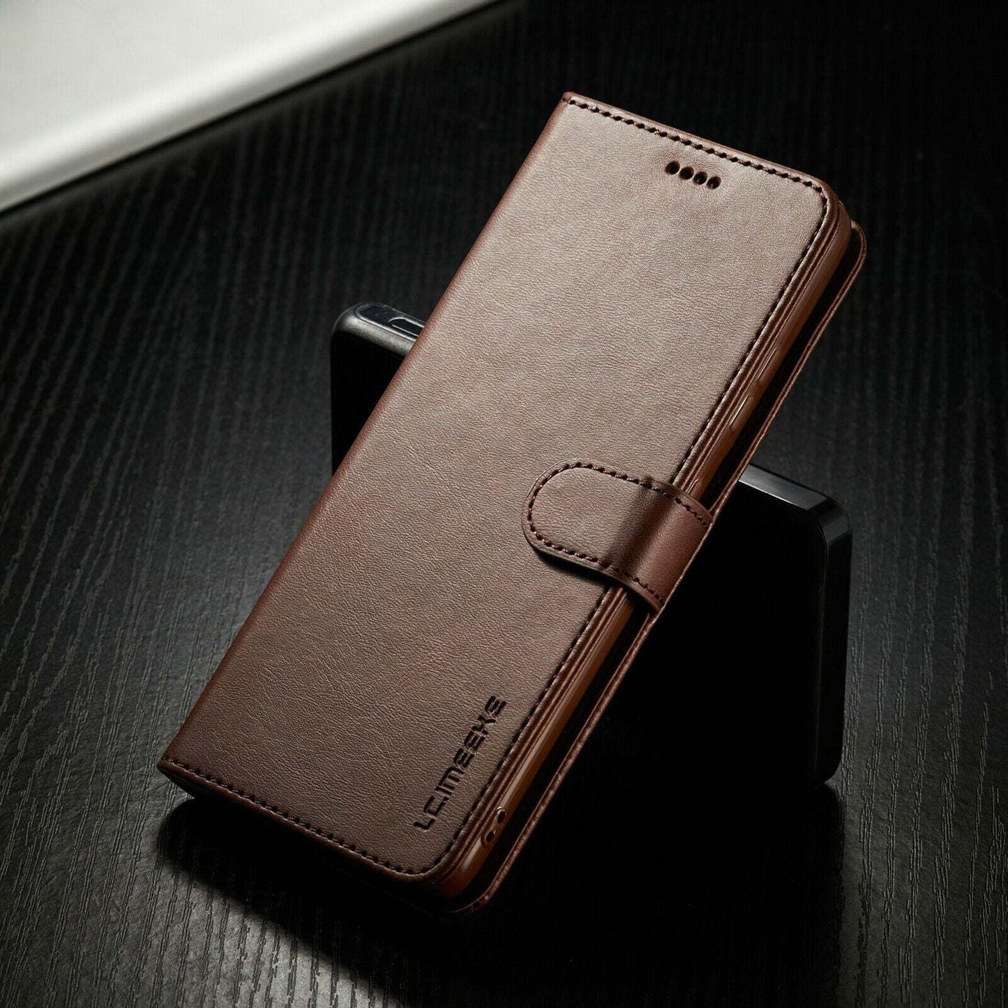 Men's Leather Magnetic Wallet Case for Samsung Galaxy S21 - carolay.co
