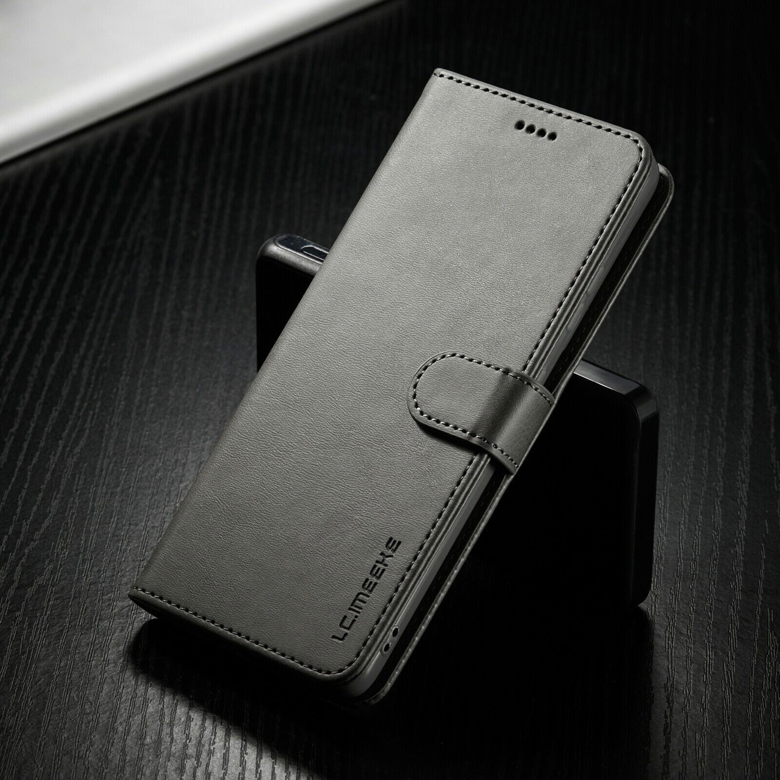Men's Leather Magnetic Wallet Case for Samsung Galaxy S21 - carolay.co