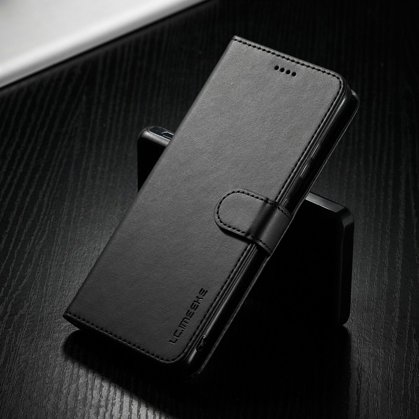 Men's Leather Magnetic Wallet Case for Samsung Galaxy S21 - carolay.co