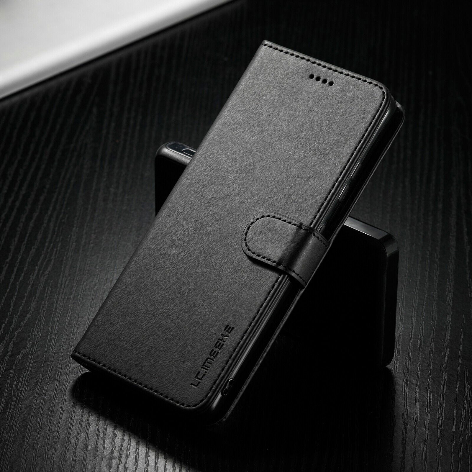 Men's Leather Magnetic Wallet Case for Samsung Galaxy S21 - carolay.co