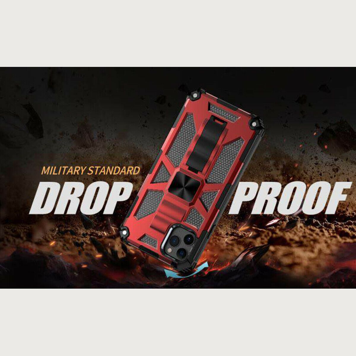 Military Armor Case Magnetic Ring Holder Cover For iPhone - carolay.co