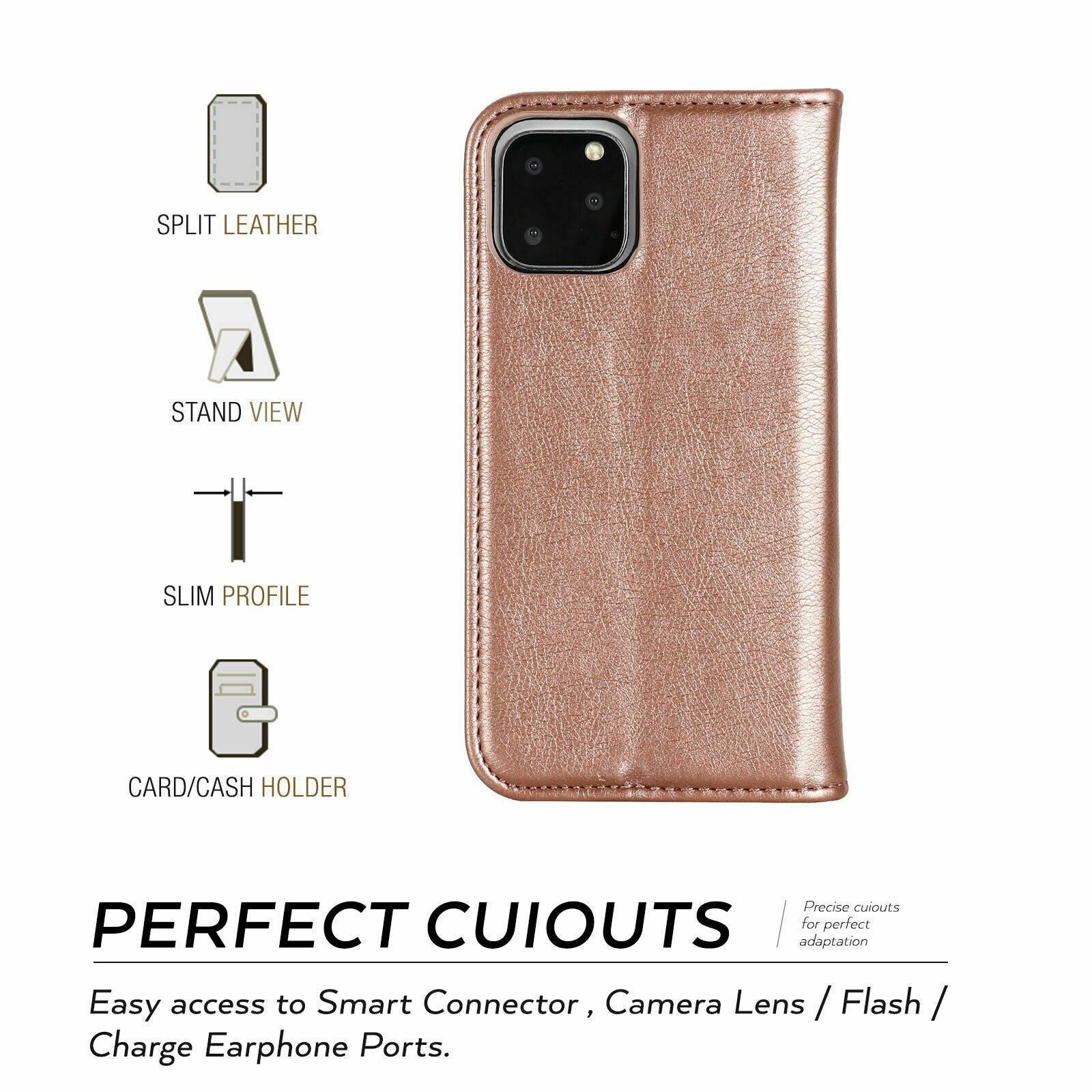 Premium Leather Wallet Card Stand Flip Case For iPhone - carolay.co