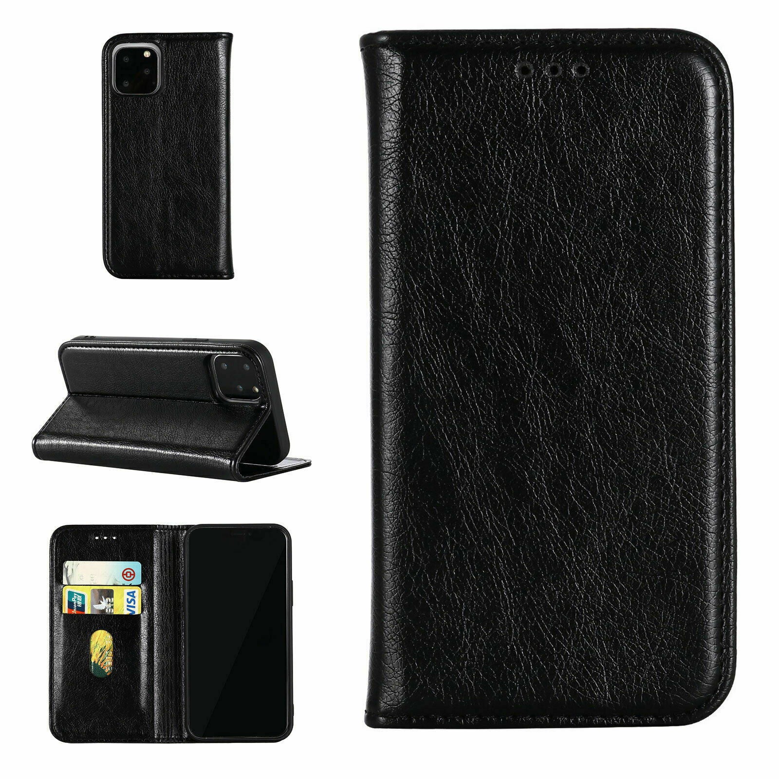 Premium Leather Wallet Card Stand Flip Case For iPhone - carolay.co