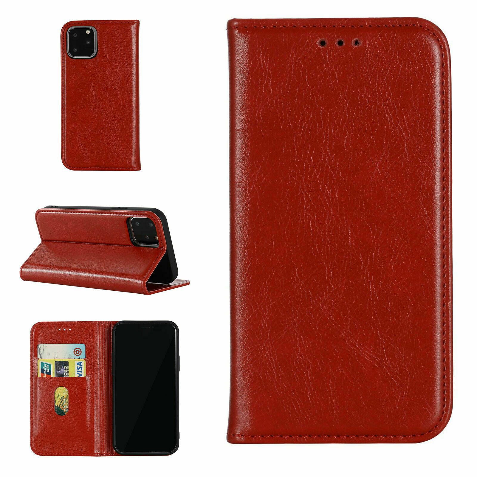 Premium Leather Wallet Card Stand Flip Case For iPhone - carolay.co