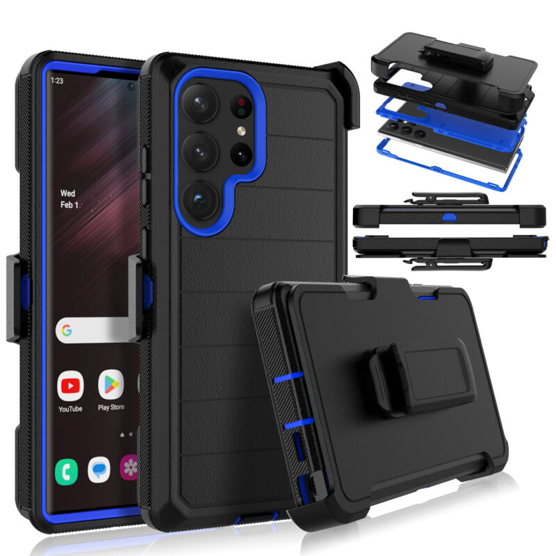 Protective Case for Samsung Galaxy S23 Series with Carbon Fiber Bumper - carolay.co