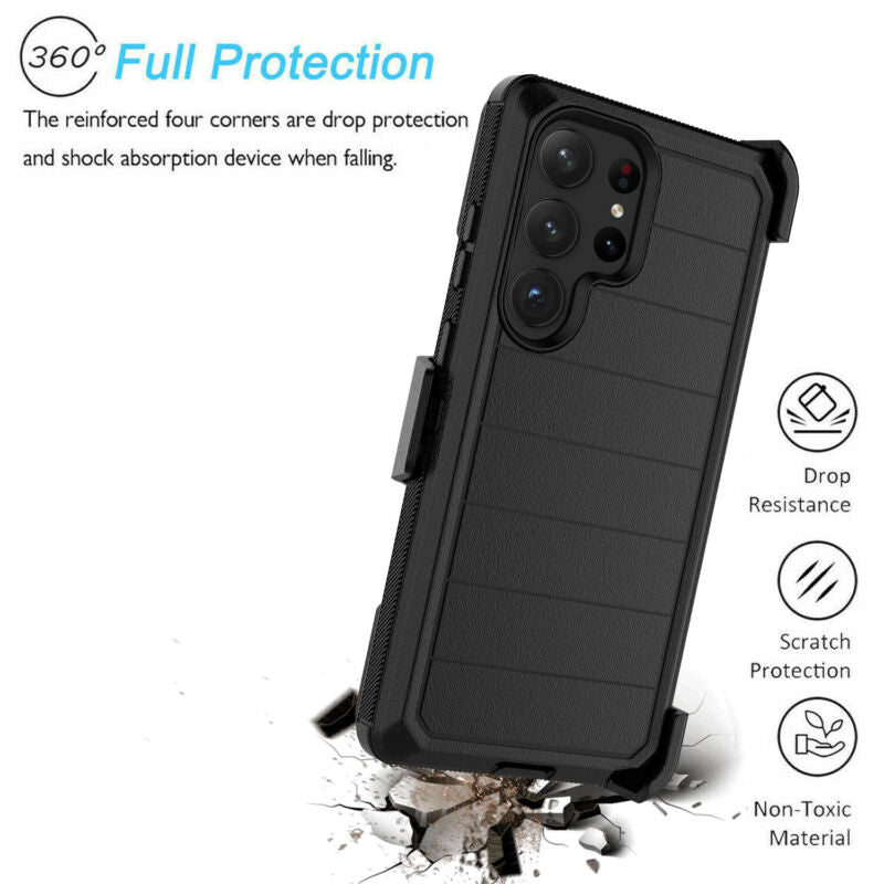 Protective Case for Samsung Galaxy S23 Series with Carbon Fiber Bumper - carolay.co