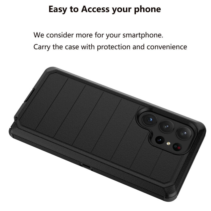 Protective Case for Samsung Galaxy S23 Series with Carbon Fiber Bumper - carolay.co