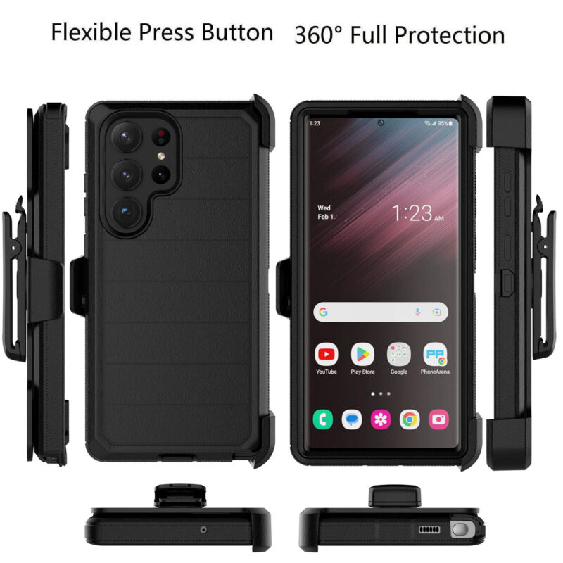 Protective Case for Samsung Galaxy S23 Series with Carbon Fiber Bumper - carolay.co