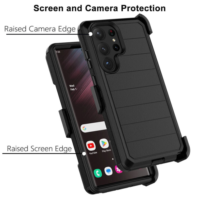 Protective Case for Samsung Galaxy S23 Series with Carbon Fiber Bumper - carolay.co