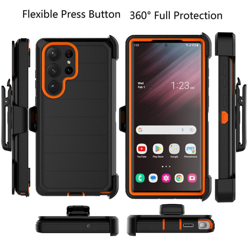 Protective Case for Samsung Galaxy S23 Series with Carbon Fiber Bumper - carolay.co