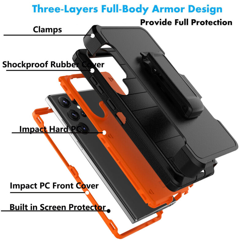 Protective Case for Samsung Galaxy S23 Series with Carbon Fiber Bumper - carolay.co