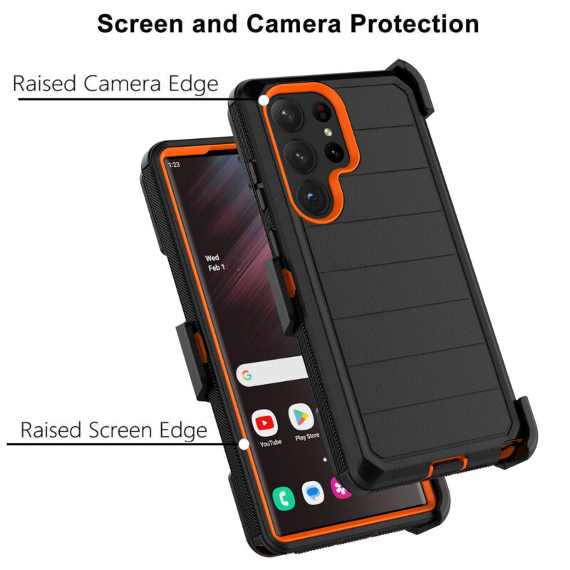 Protective Case for Samsung Galaxy S23 Series with Carbon Fiber Bumper - carolay.co