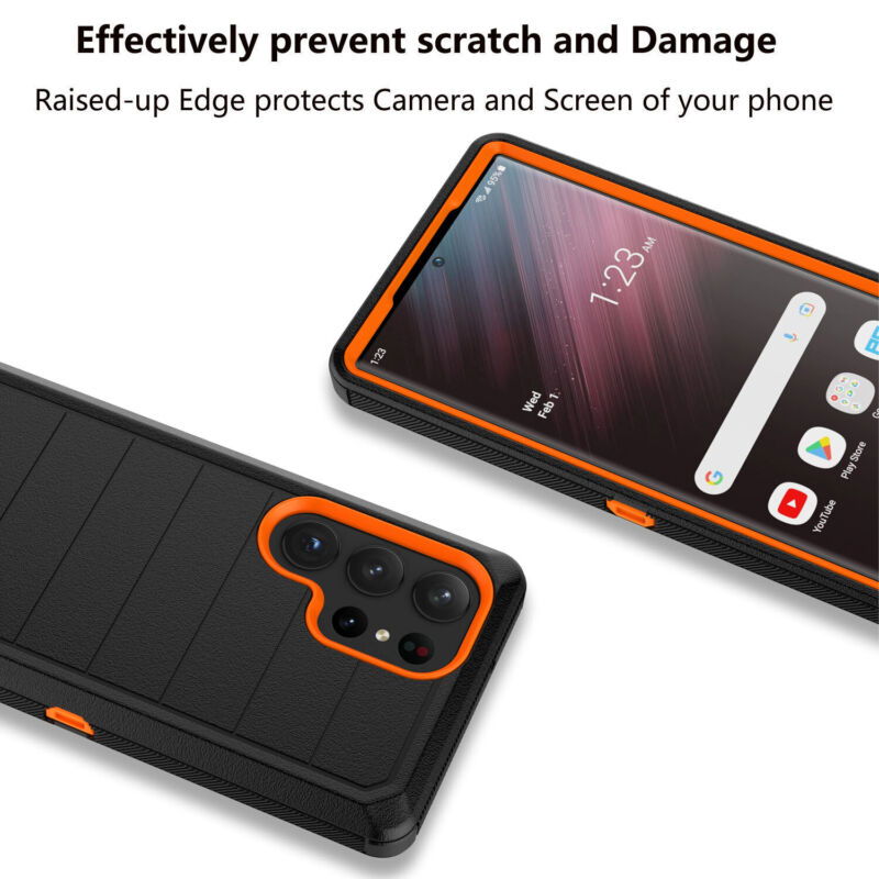Protective Case for Samsung Galaxy S23 Series with Carbon Fiber Bumper - carolay.co