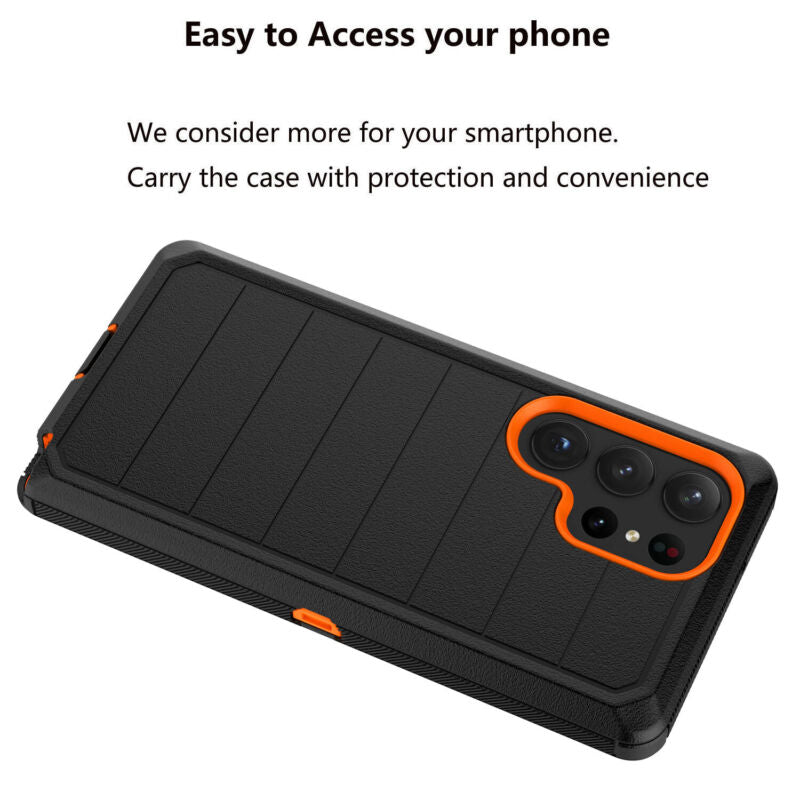 Protective Case for Samsung Galaxy S23 Series with Carbon Fiber Bumper - carolay.co
