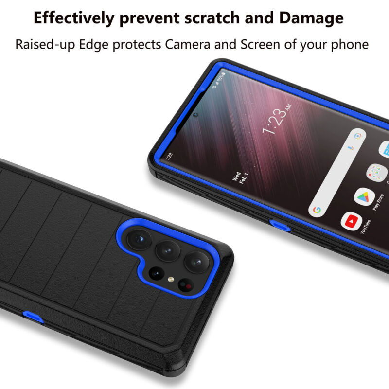 Protective Case for Samsung Galaxy S23 Series with Carbon Fiber Bumper - carolay.co