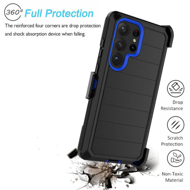 Protective Case for Samsung Galaxy S23 Series with Carbon Fiber Bumper - carolay.co