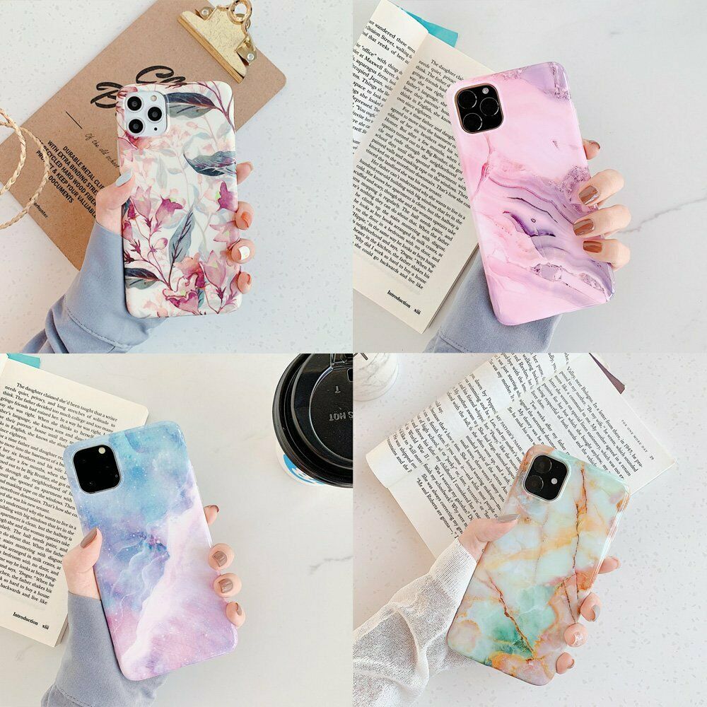 Rubber Marble Slim Soft Case For iPhone - carolay.co