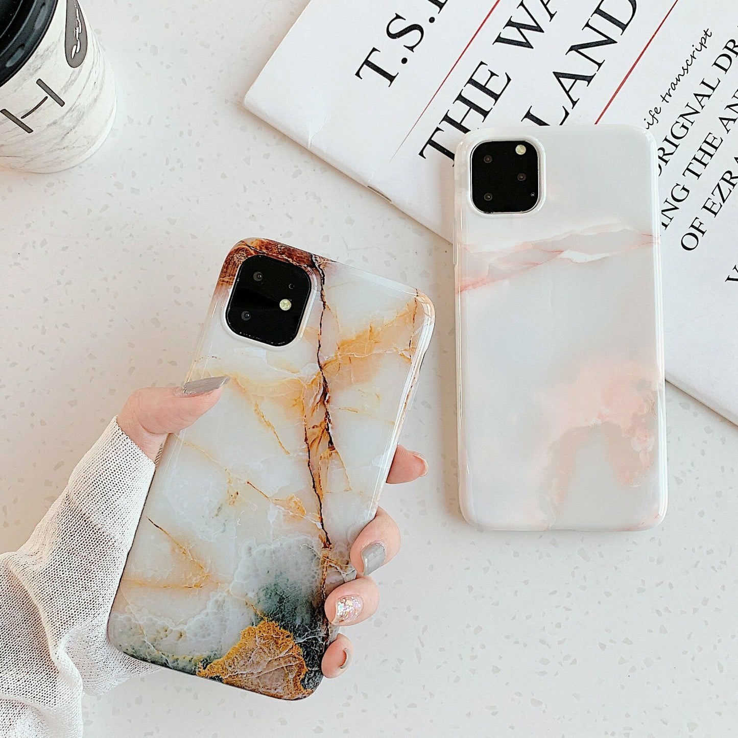 Rubber Marble Slim Soft Case For iPhone - carolay.co