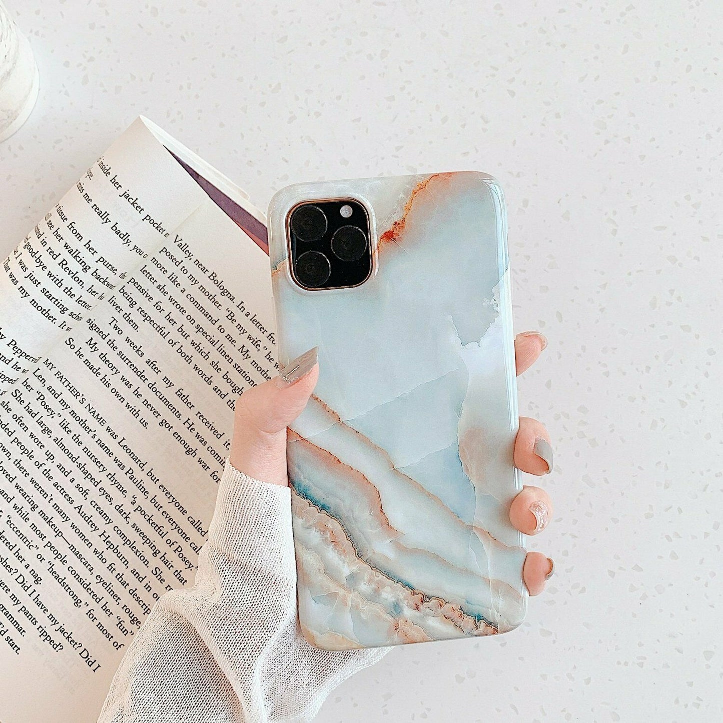 Rubber Marble Slim Soft Case For iPhone - carolay.co