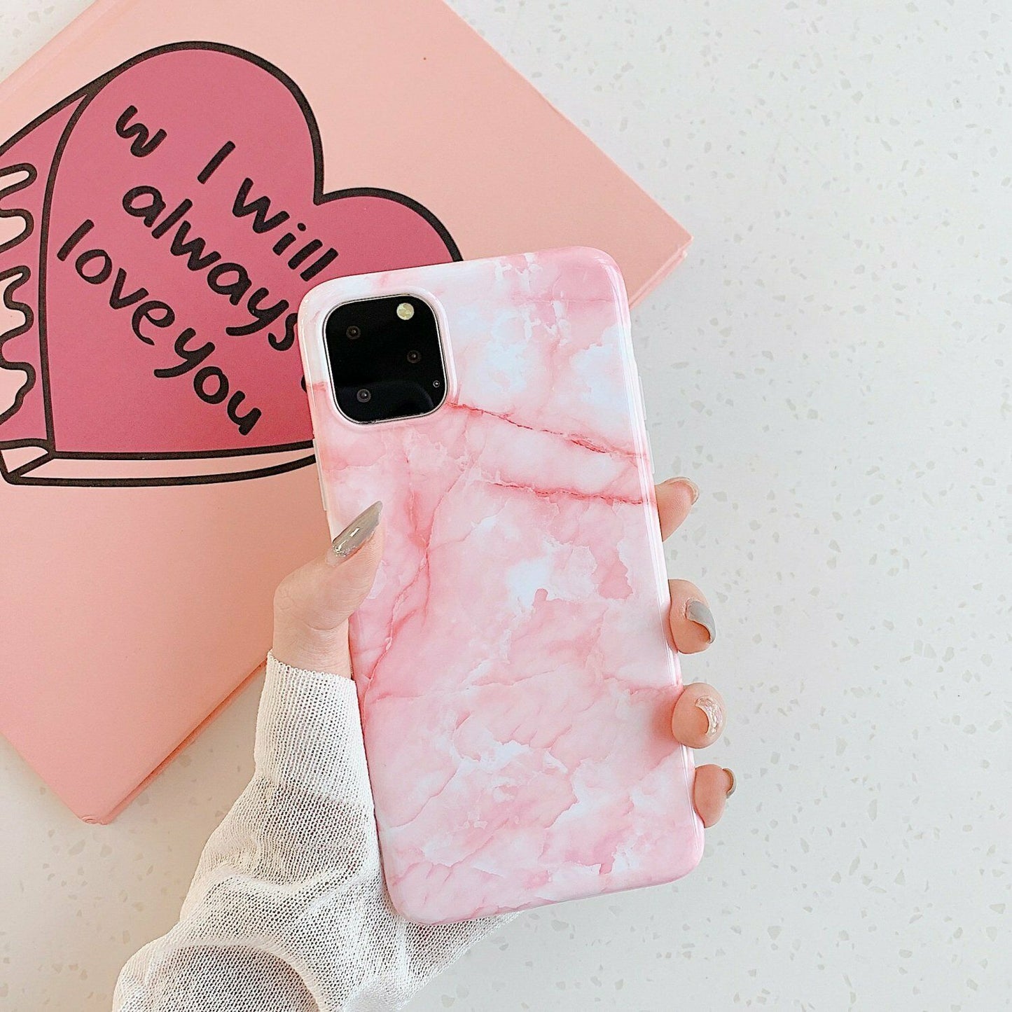 Rubber Marble Slim Soft Case For iPhone - carolay.co