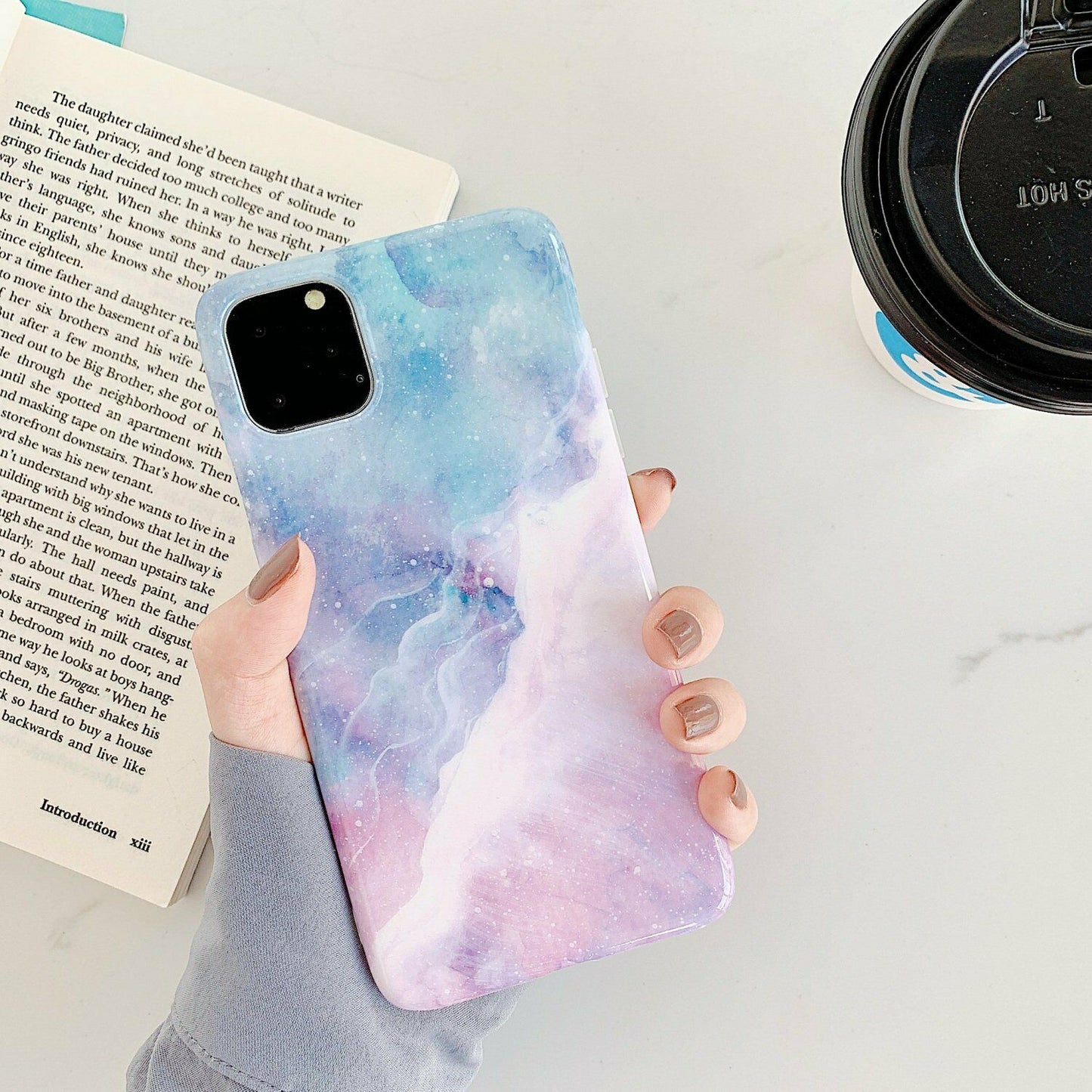 Rubber Marble Slim Soft Case For iPhone - carolay.co