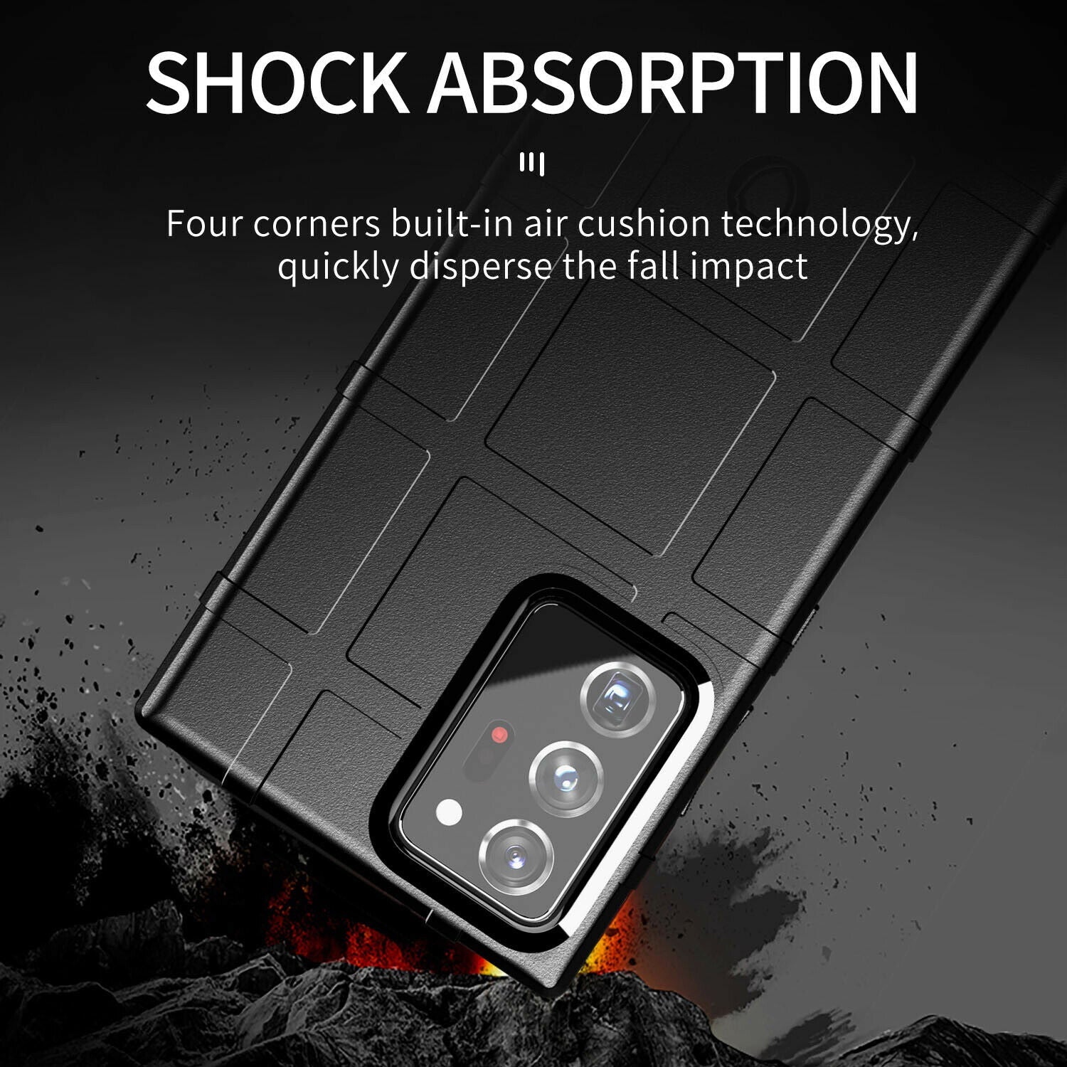 Rugged Shield Rubber Protective Case For Samsung Galaxy S21 Note20 - carolay.co