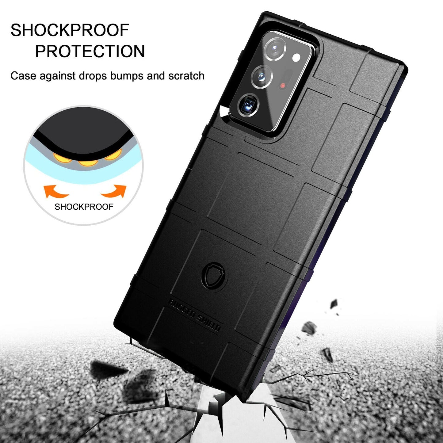 Rugged Shield Rubber Protective Case For Samsung Galaxy S21 Note20 - carolay.co