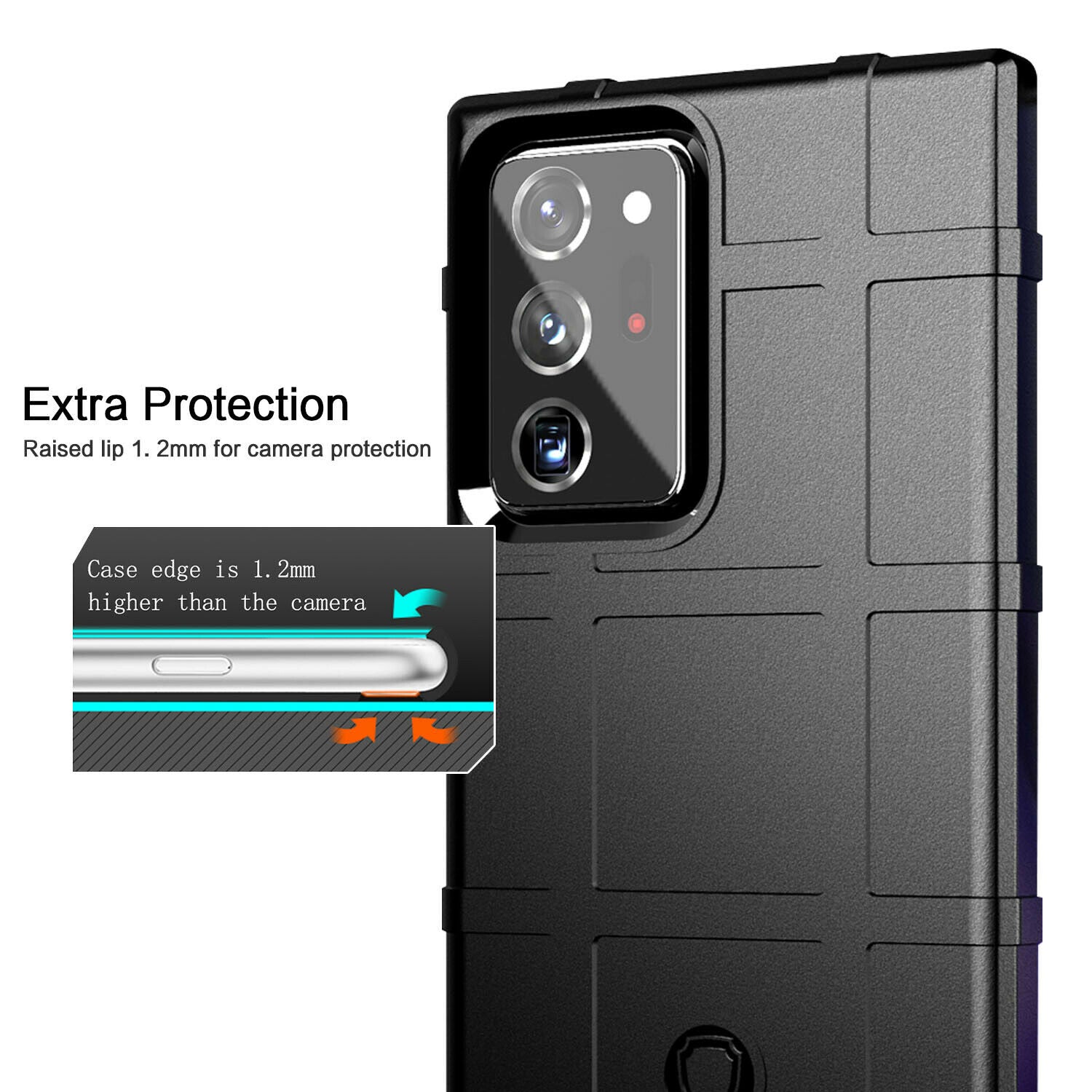 Rugged Shield Rubber Protective Case For Samsung Galaxy S21 Note20 - carolay.co