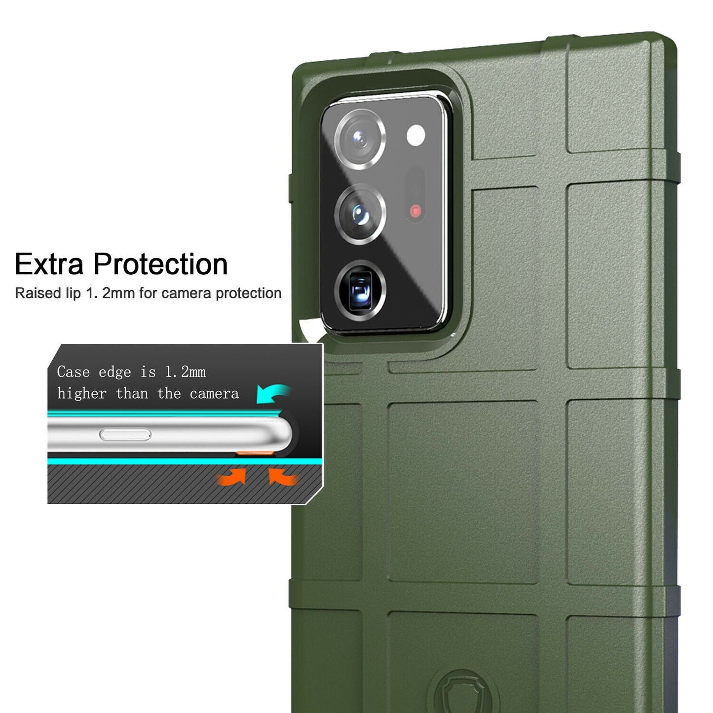 Rugged Shield Rubber Protective Case For Samsung Galaxy S21 Note20 - carolay.co