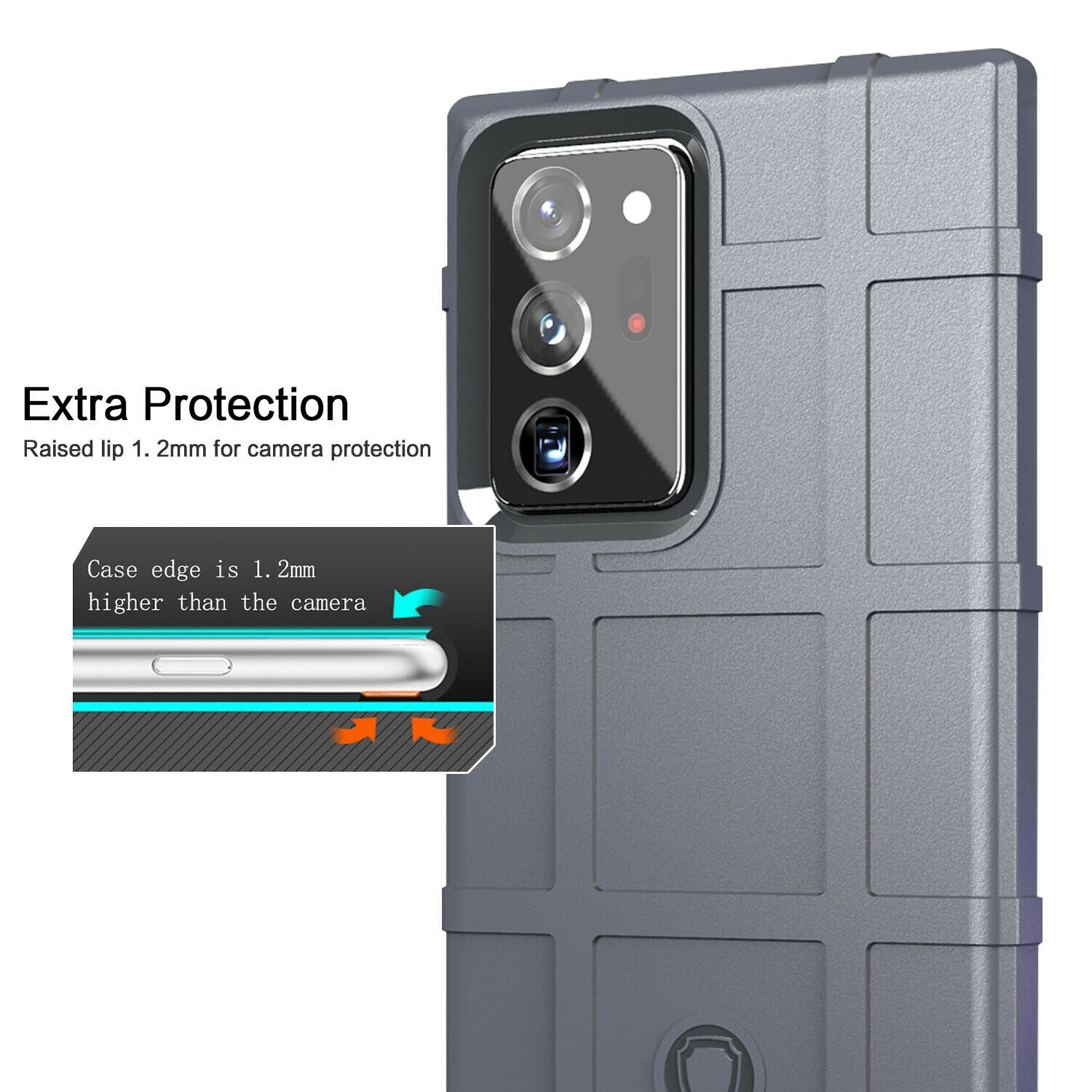 Rugged Shield Rubber Protective Case For Samsung Galaxy S21 Note20 - carolay.co