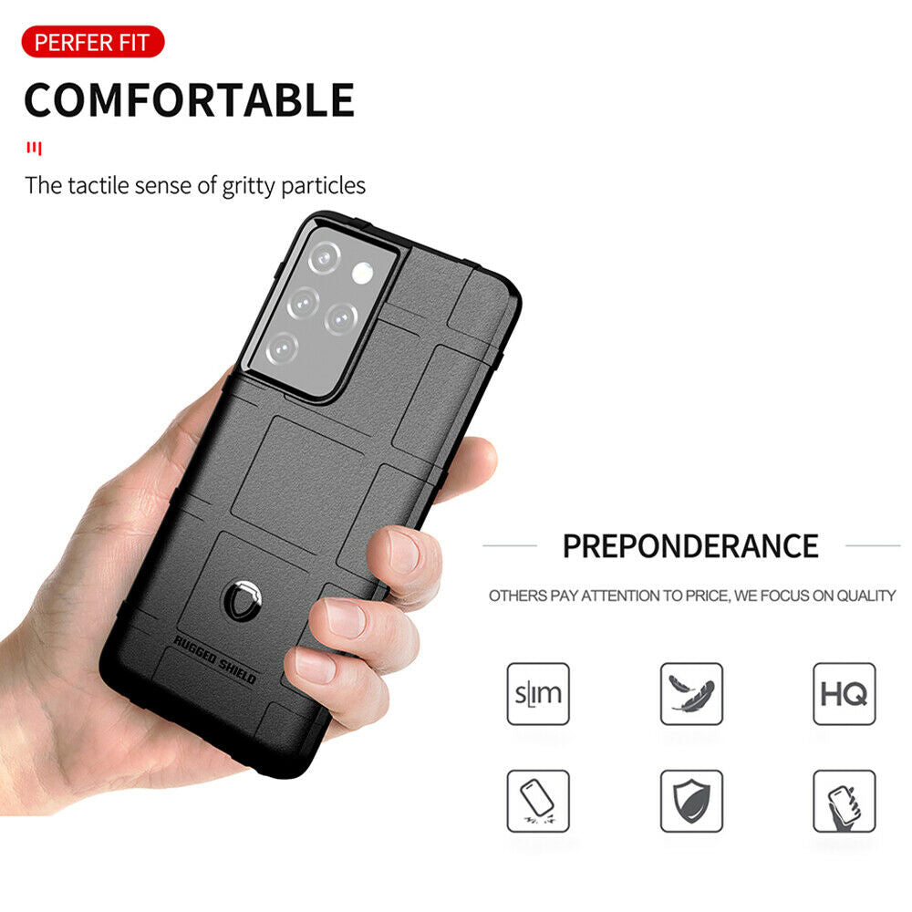 Rugged Silicone Back Protective Case For Samsung S21 Ultra Plus - carolay.co