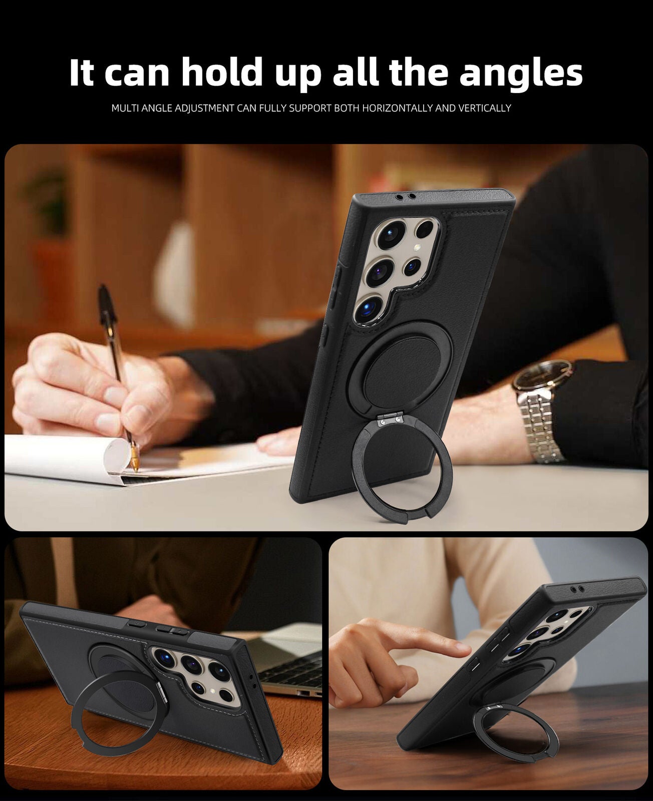 Samsung Galaxy S24 Ultra Magnetic Ring Case with Compatibility - carolay.co