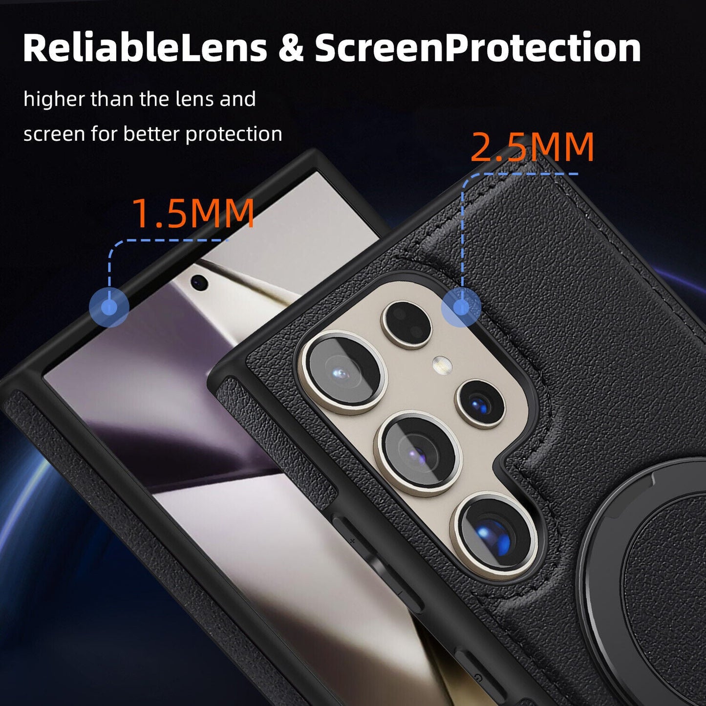 Samsung Galaxy S24 Ultra Magnetic Ring Case with Compatibility - carolay.co