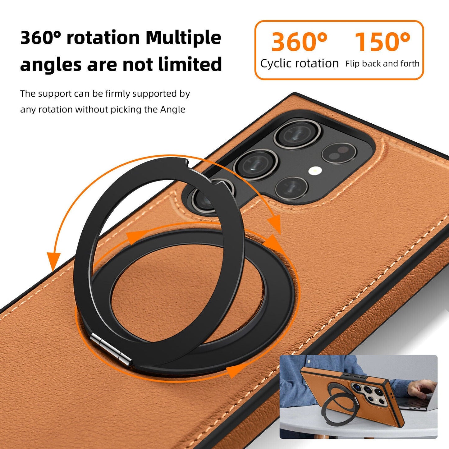 Samsung Galaxy S24 Ultra Magnetic Ring Case with Compatibility - carolay.co