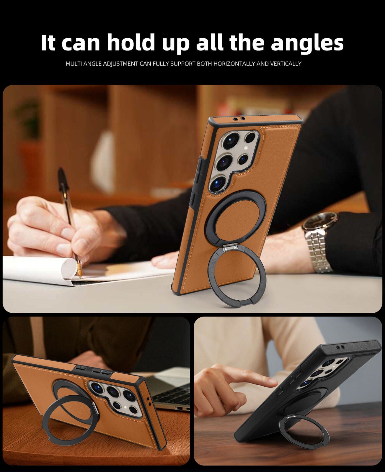 Samsung Galaxy S24 Ultra Magnetic Ring Case with Compatibility - carolay.co