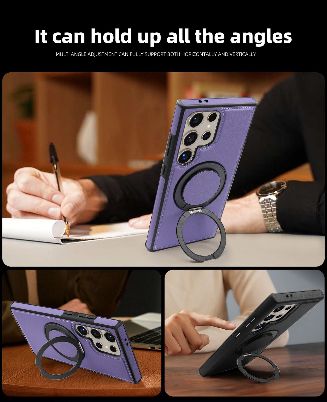 Samsung Galaxy S24 Ultra Magnetic Ring Case with Compatibility - carolay.co