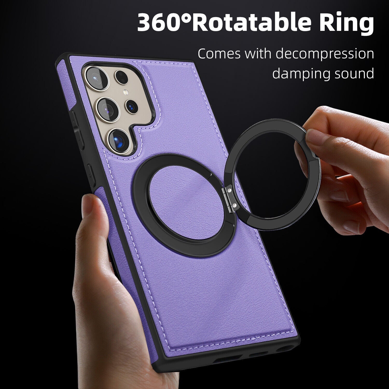 Samsung Galaxy S24 Ultra Magnetic Ring Case with Compatibility - carolay.co