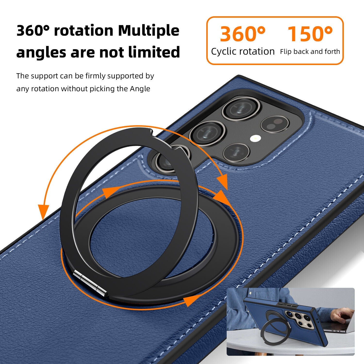 Samsung Galaxy S24 Ultra Magnetic Ring Case with Compatibility - carolay.co