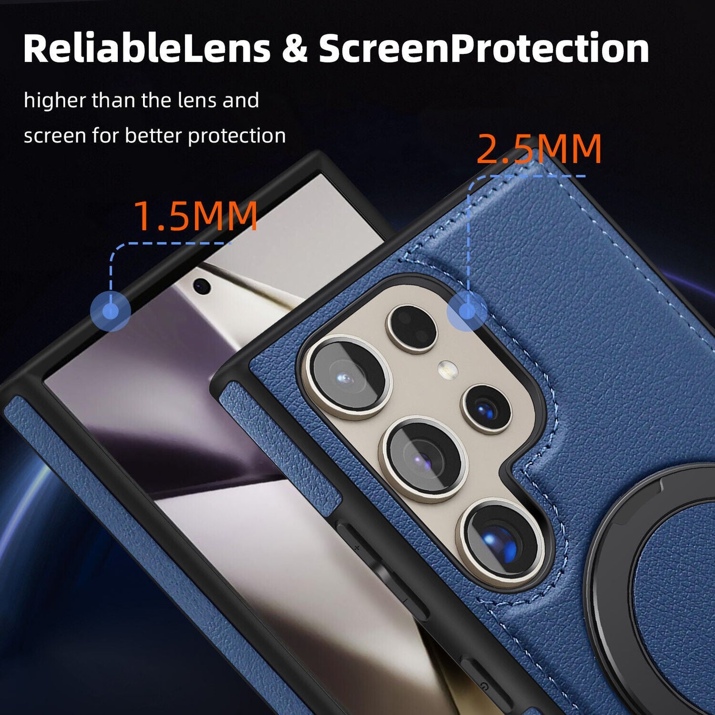 Samsung Galaxy S24 Ultra Magnetic Ring Case with Compatibility - carolay.co