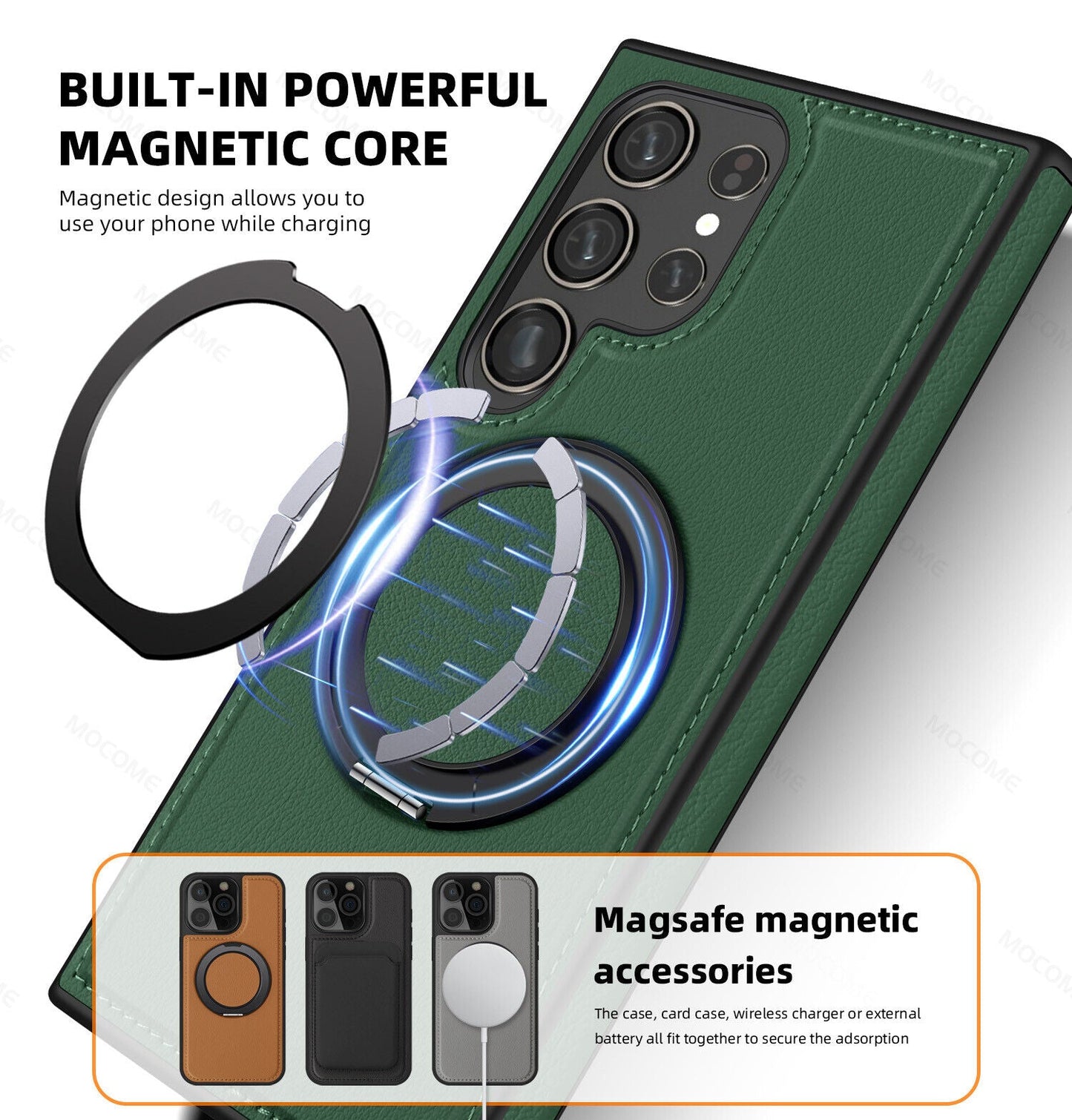 Samsung Galaxy S24 Ultra Magnetic Ring Case with Compatibility - carolay.co