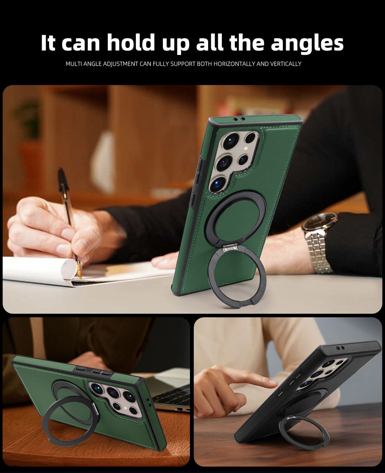 Samsung Galaxy S24 Ultra Magnetic Ring Case with Compatibility - carolay.co