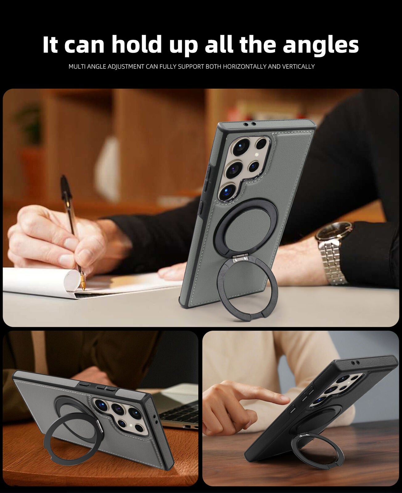 Samsung Galaxy S24 Ultra Magnetic Ring Case with Compatibility - carolay.co
