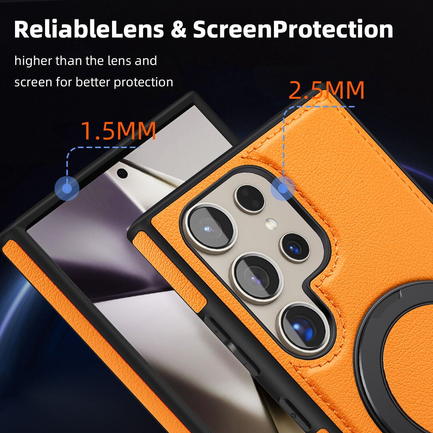 Samsung Galaxy S24 Ultra Magnetic Ring Case with Compatibility - carolay.co