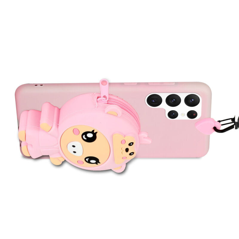 Samsung Galaxy Zipper Pocket Cute Animal Case - carolay.co