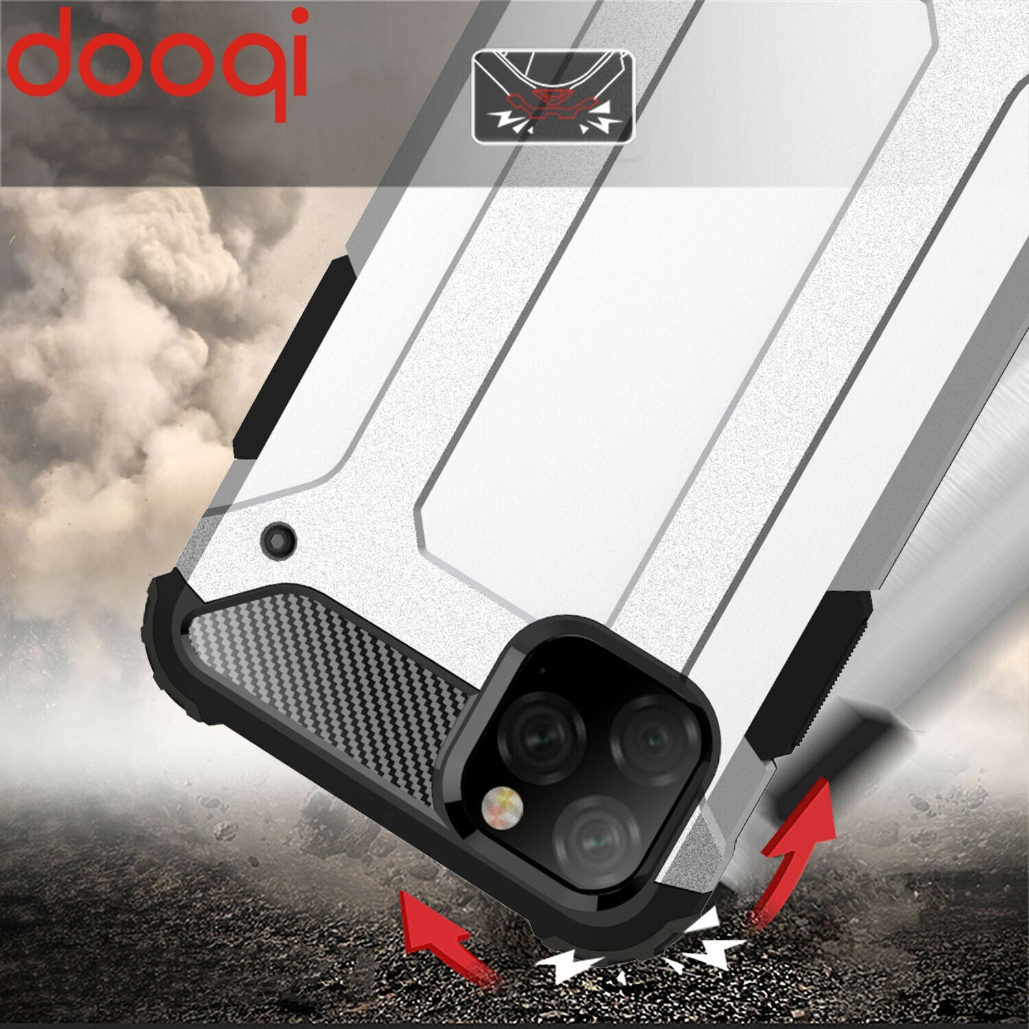 Shockproof Armor Protective Case+Tempered Glass For iPhone - carolay.co