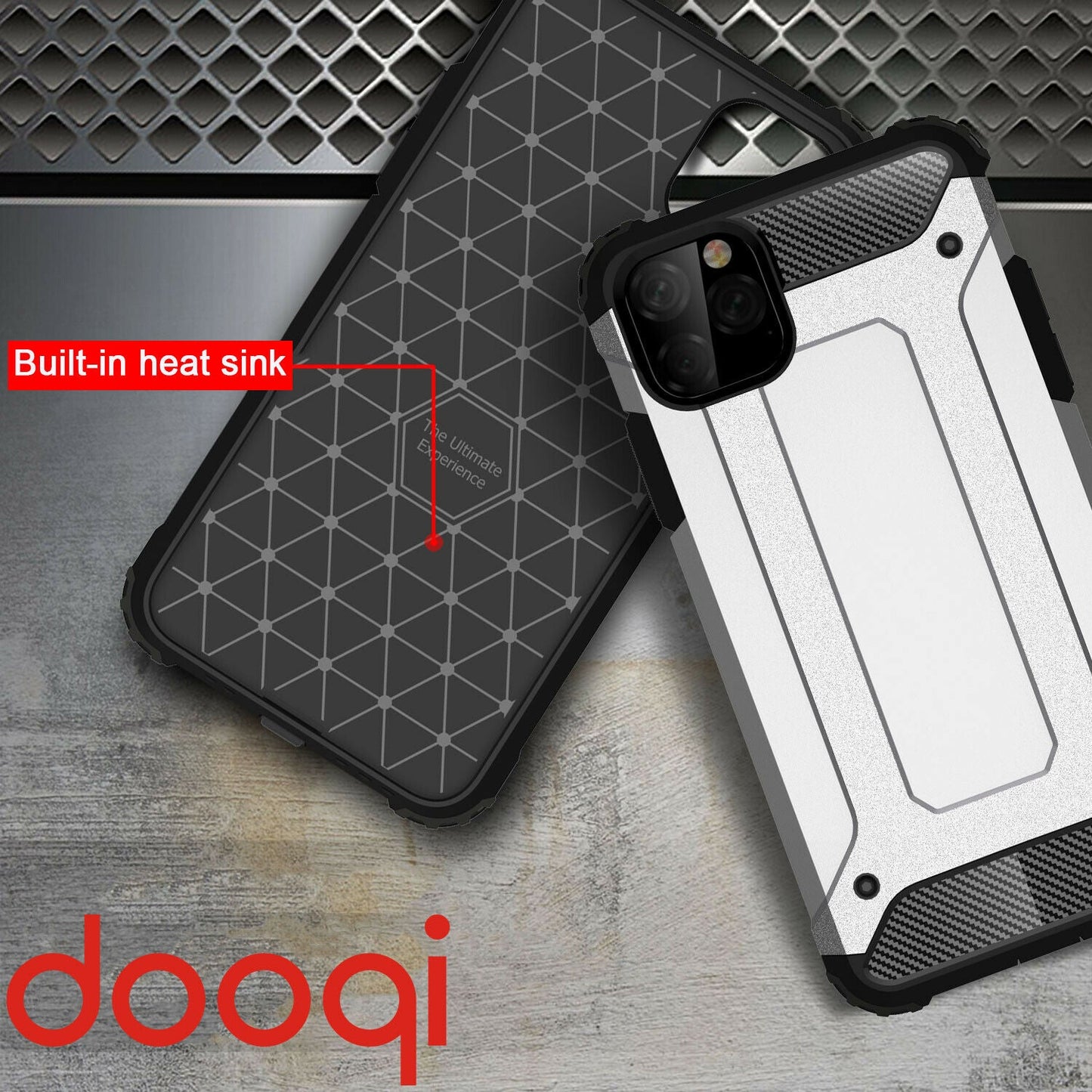 Shockproof Armor Protective Case+Tempered Glass For iPhone - carolay.co