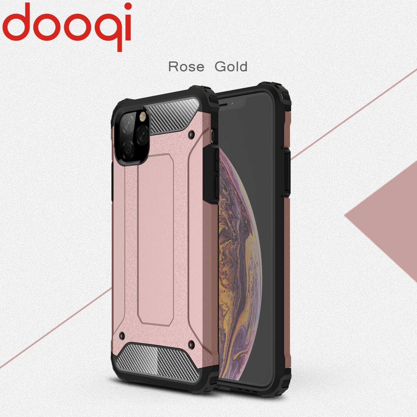 Shockproof Armor Protective Case+Tempered Glass For iPhone - carolay.co
