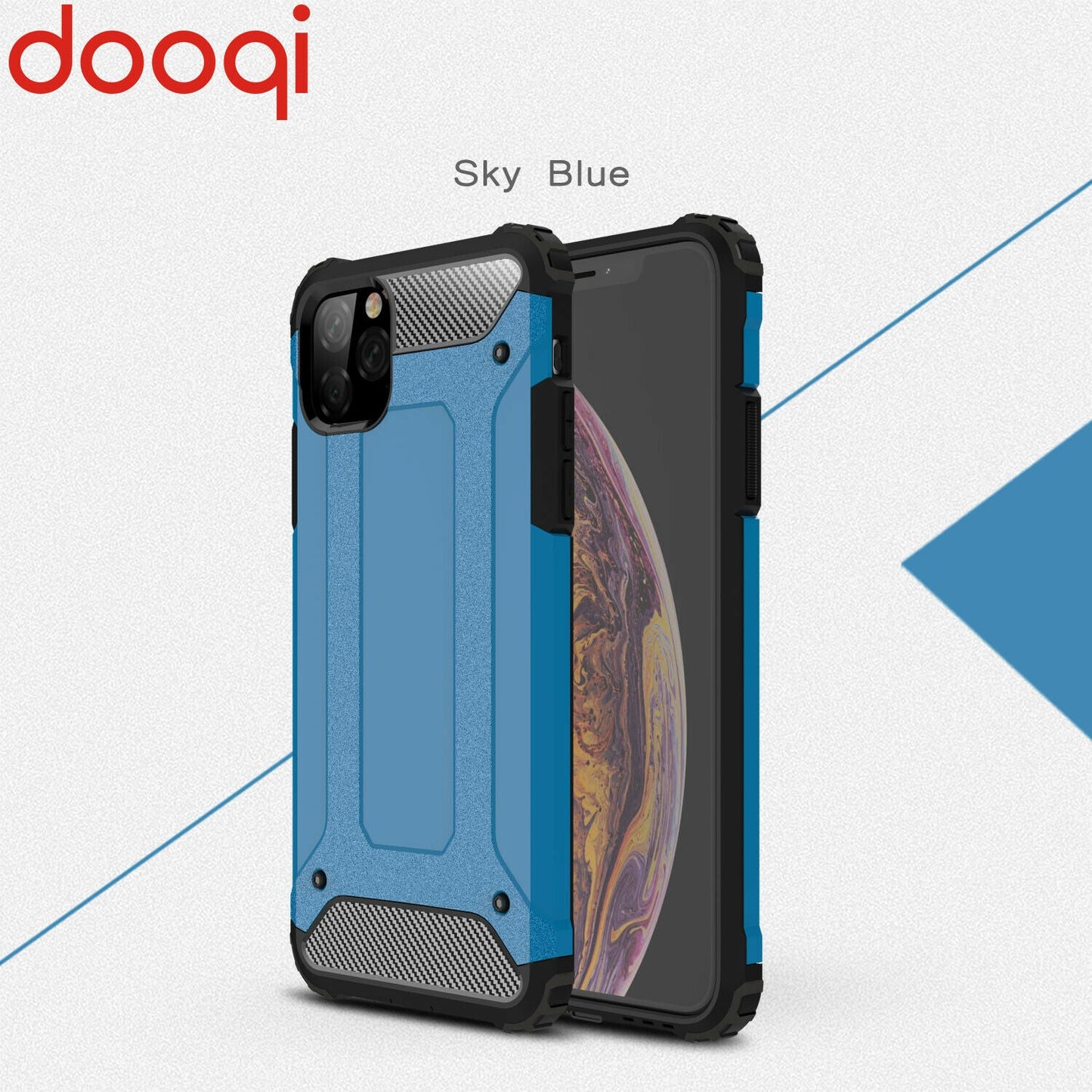 Shockproof Armor Protective Case+Tempered Glass For iPhone - carolay.co