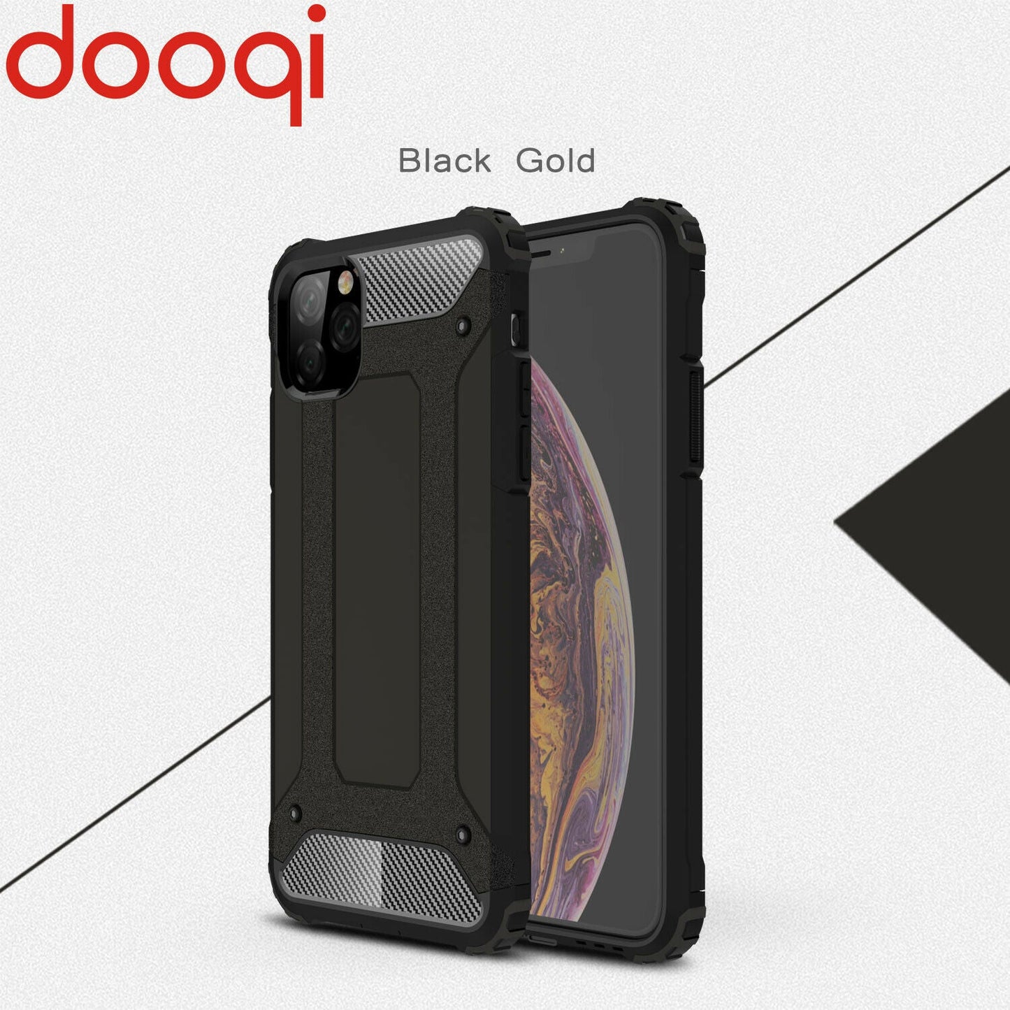 Shockproof Armor Protective Case+Tempered Glass For iPhone - carolay.co